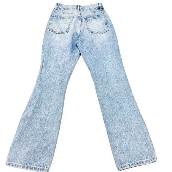 Lovers and Friends High Rise Rigid Slim Straight Button Fly Denim Jeans Size 24 - Picture 3 of 10